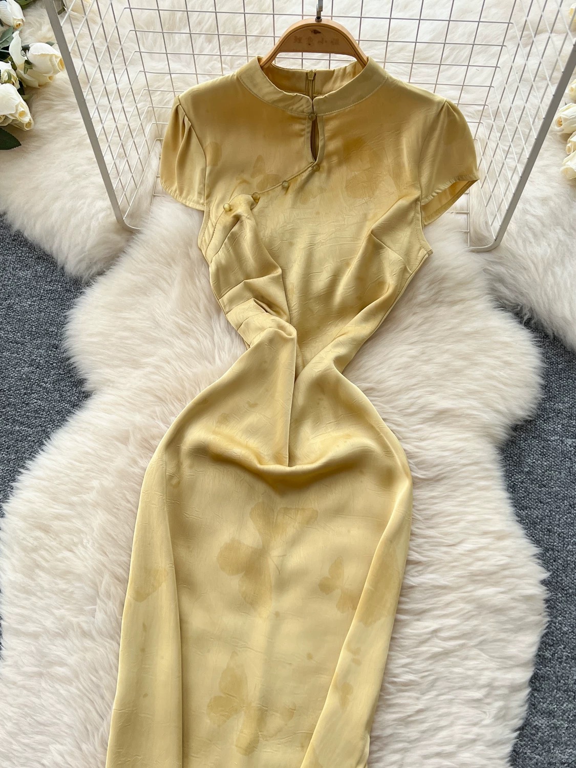 Collecting shells qipao dress Q223 images